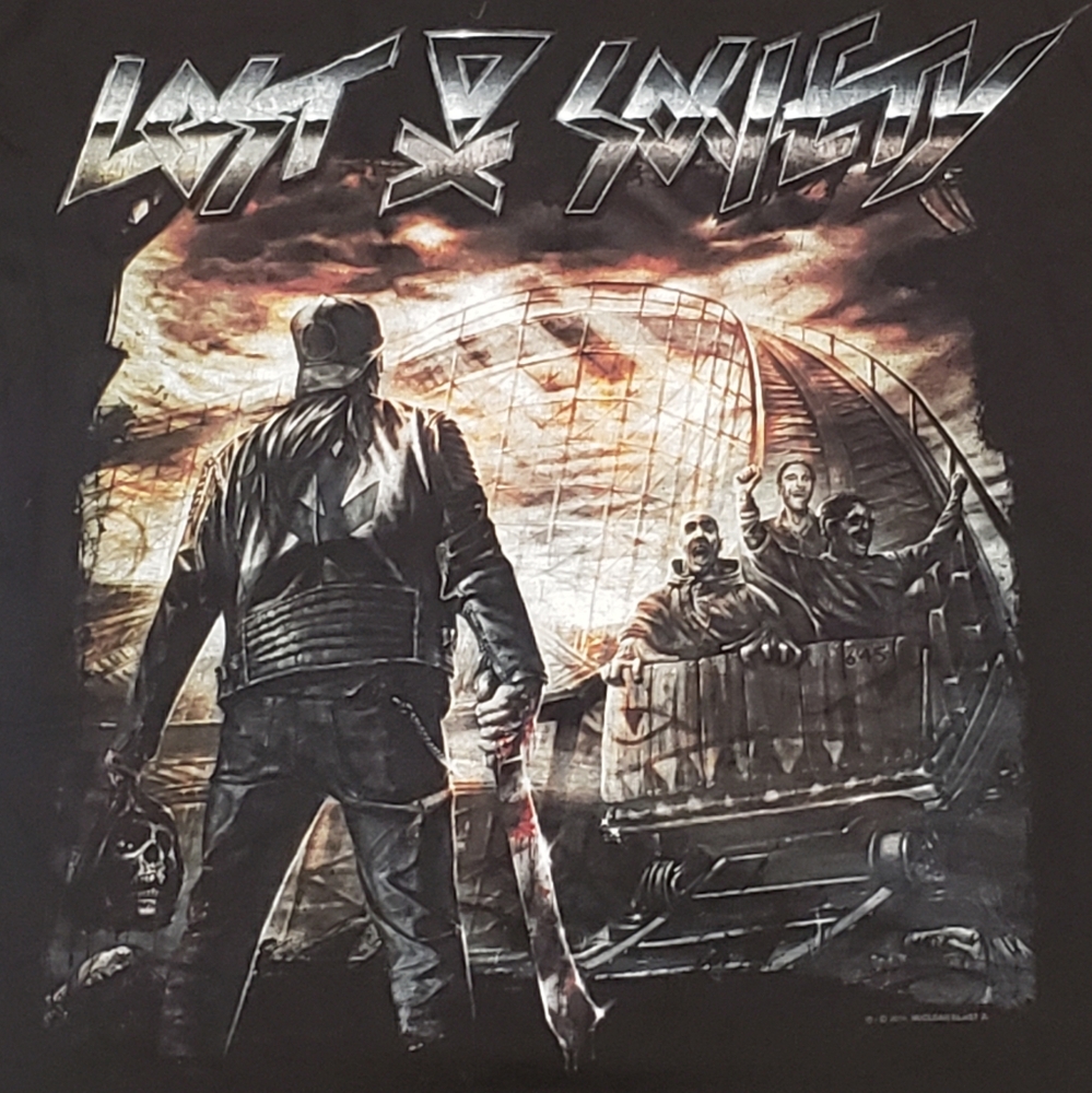 Lost Society Terror Hungry T Shirt Very Rare Original Nuclear Blast Tee 2014